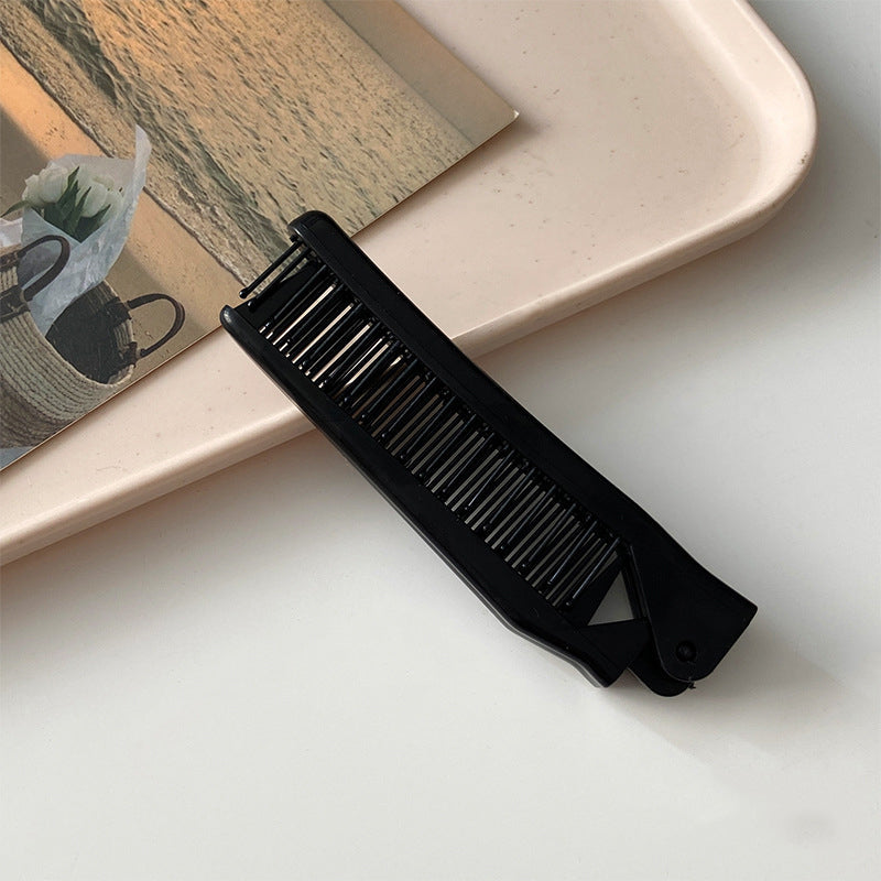 Portable Girls Folding Comb for Exclusive Massage and Hair Styling