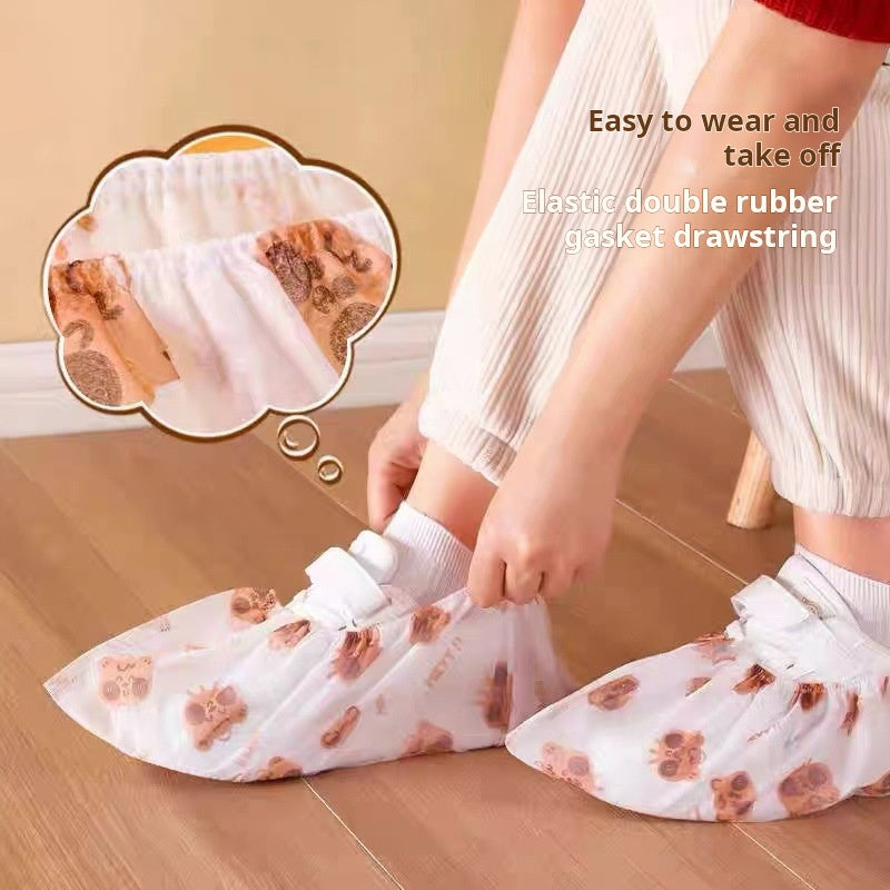 đ„Hot Sale 49% OFF -50 counts Disposable Thickened Cartoon Shoe Covers
