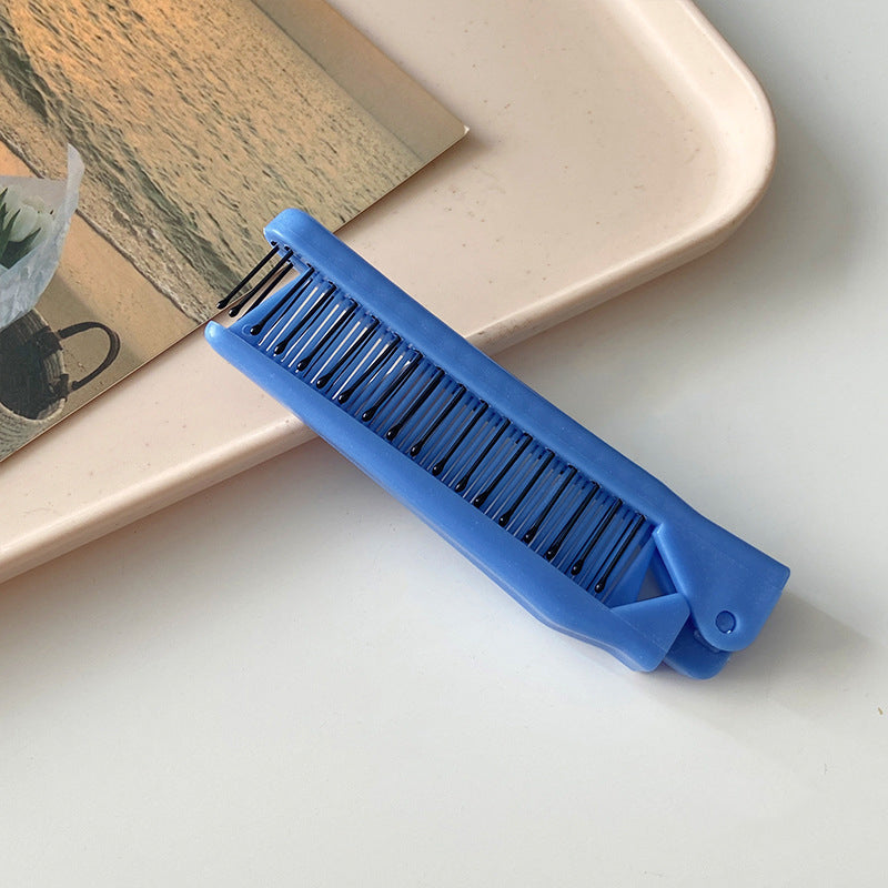 Portable Girls Folding Comb for Exclusive Massage and Hair Styling