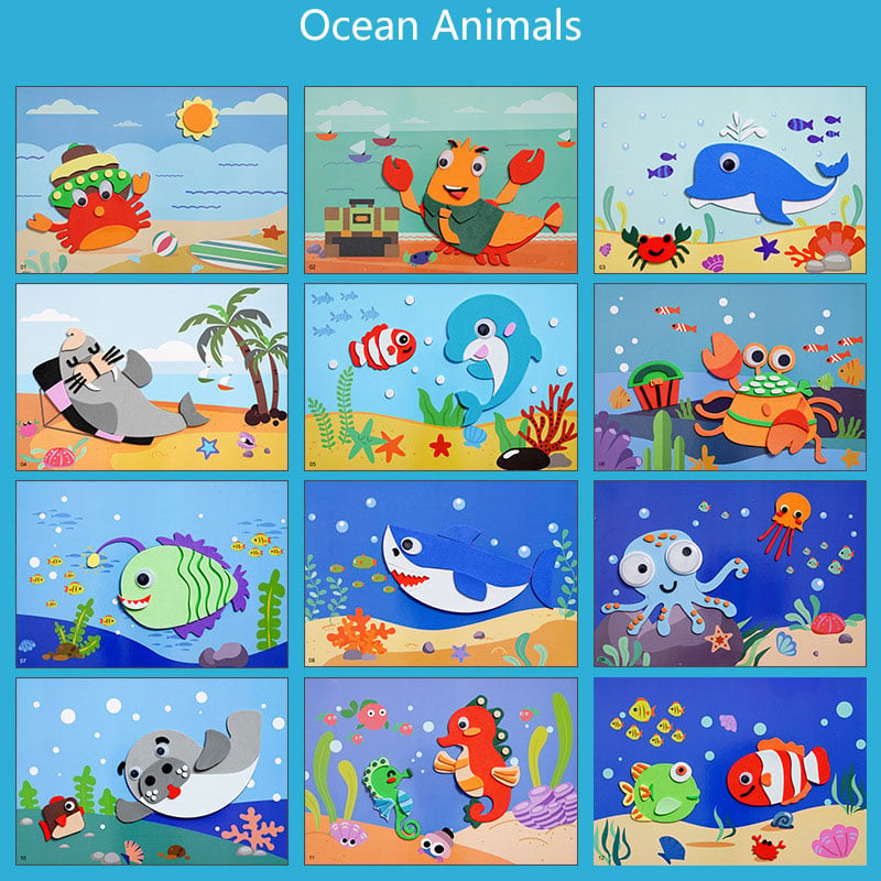 🔄🏠 Reusable Cartoon Adventure! Kids EVA Stickers, Decorate Their World🔥HOT 50% OFF!🎨✨
