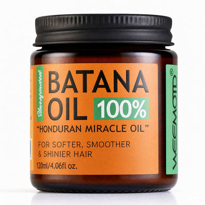 100% Raw Batana Oil for Hair, Unrefined Conditioning Scalp Oil from Honduras, Moisturizing Hair Mask