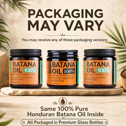 100% Raw Batana Oil for Hair, Unrefined Conditioning Scalp Oil from Honduras, Moisturizing Hair Mask