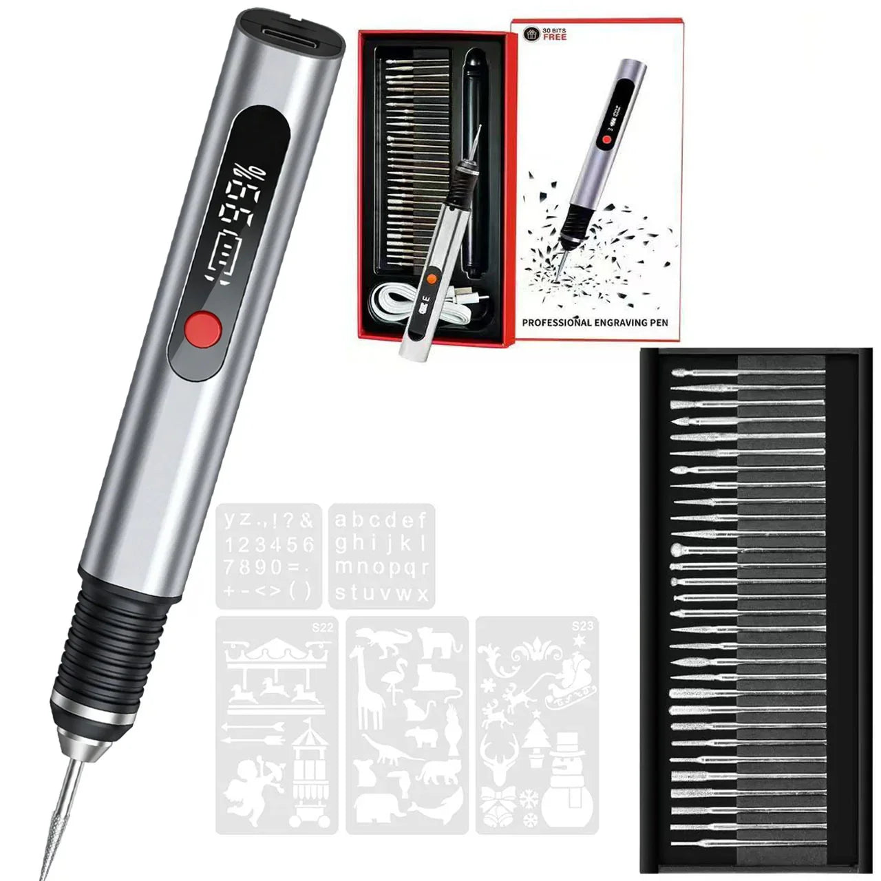 Silver Standard 5-Piece Engraving Board Set