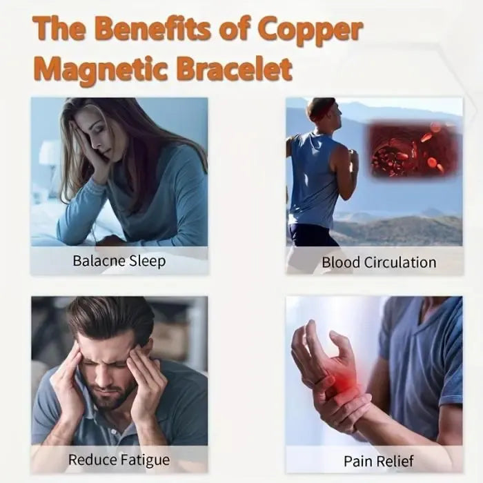 Copper Magnetic Bracelet | Relieve Fatigue and Promote Blood Circulati