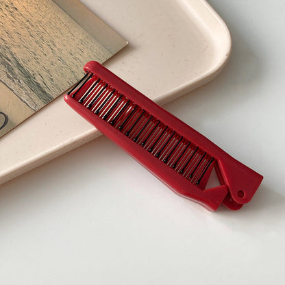Portable Girls Folding Comb for Exclusive Massage and Hair Styling