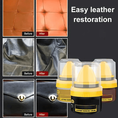 🎄 Christmas Big Sale🎉 Leather Repair Cream & Shoe Polish – Restores Color, Waterproofs & Nourishes | 30K+ Sold! 👞✨📦