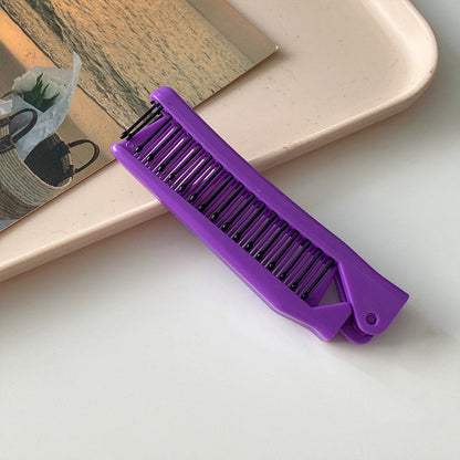 Portable Girls Folding Comb for Exclusive Massage and Hair Styling
