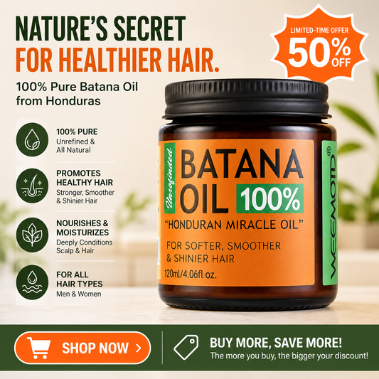 100% Raw Batana Oil for Hair, Unrefined Conditioning Scalp Oil from Honduras, Moisturizing Hair Mask