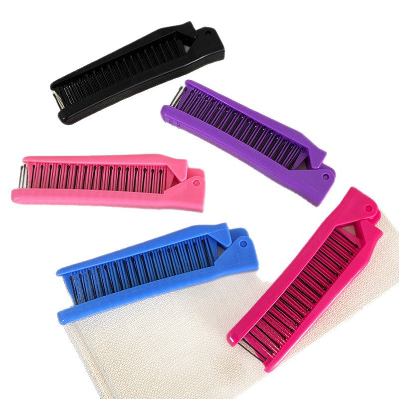 Portable Girls Folding Comb for Exclusive Massage and Hair Styling