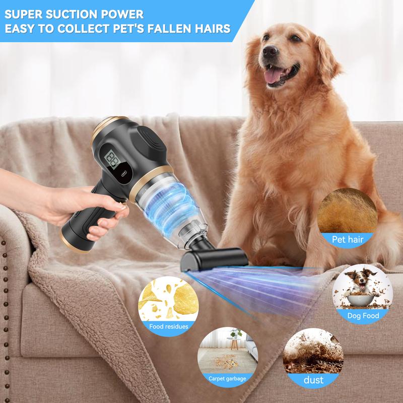 Insanely Powerful Cordless Car Vacuum — 19000Pa, 6-in-1 Deep-Clean System