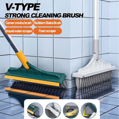 🧹 2-in-1 Floor Brush Scrub Brush