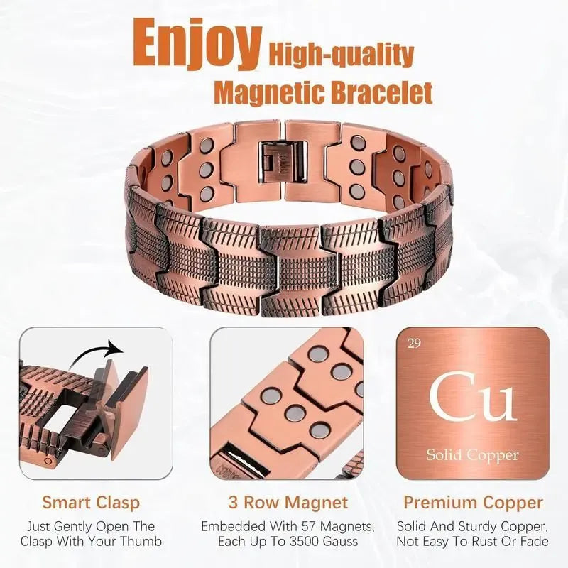 Copper Magnetic Bracelet | Relieve Fatigue and Promote Blood Circulati