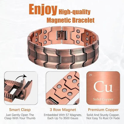 Copper Magnetic Bracelet | Relieve Fatigue and Promote Blood Circulati