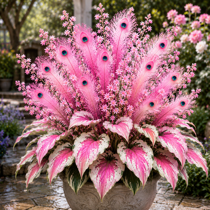 Peacock Flame Hosta Bulbs for Shade Garden