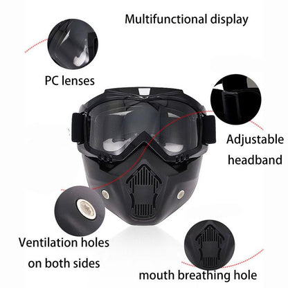 Special mask for welding and cutting (glare protection, protection against UV radiation, anti-dust)