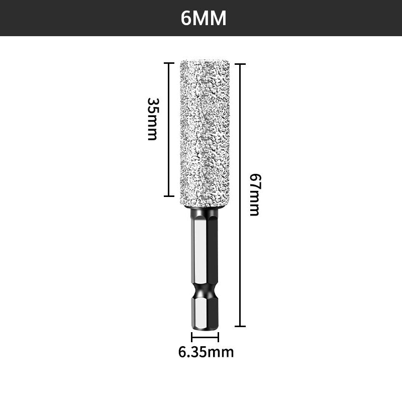 Hex Shank Brazed Hole Opener for Drilling and Grinding
