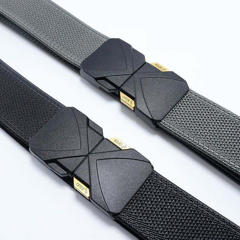 Men's Tactical Woven Belt with Quick-Release Buckle