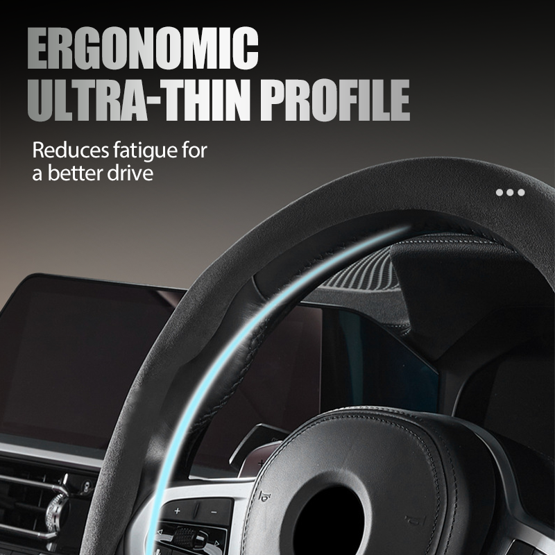 Faux Suede Anti-Slip Steering Wheel Covers