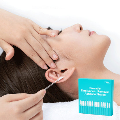 👂🏻 Limited Time -49% OFF🏆Reusable Earwax Removal Adhesive Swabs