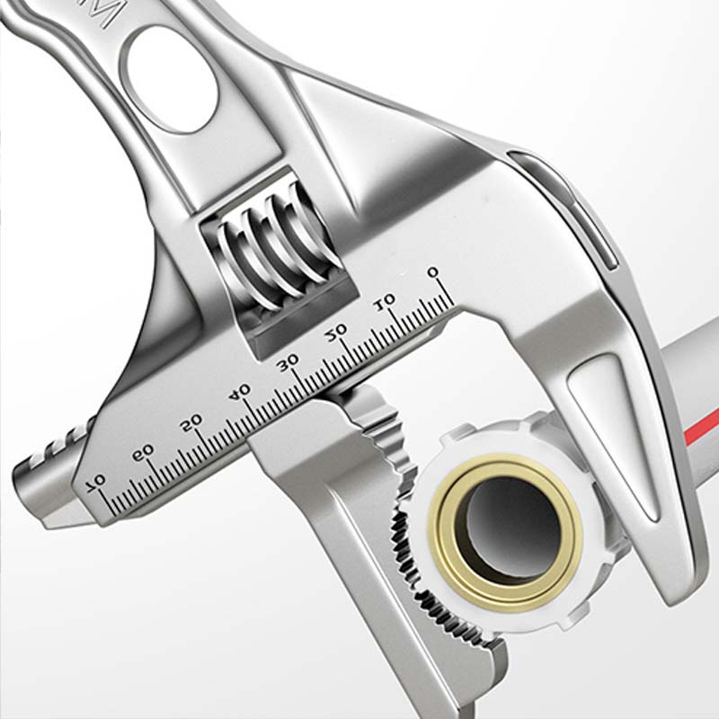 Reversible Wide-Opening Short-Handle Sink Wrench